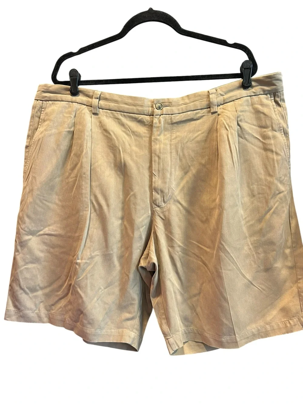 Tommy Bahama Tan Pleated Men's Shorts